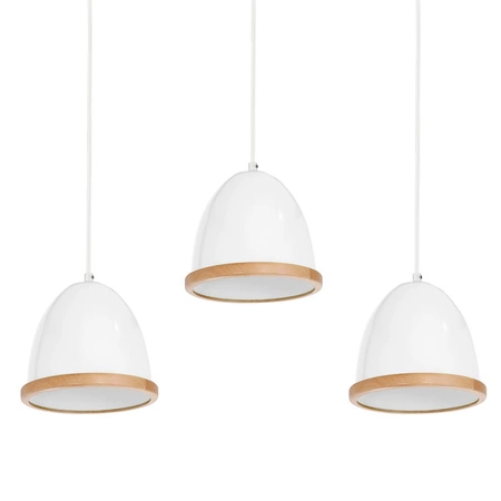 Lampa Wisząca Sufitowa STUDIO Biała 3xE27 Milagro