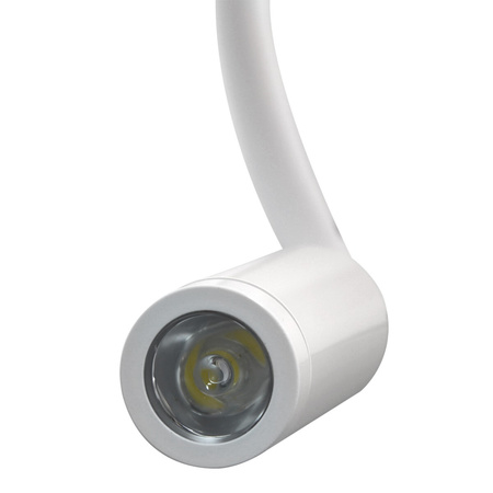 Lampa Ścienna LED Elastyczny Kinkiet do Czytania LEO 3W 4000K Biały