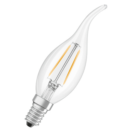 Żarówka LED B35 E14 Świeczka 1.8W = 25W 250lm 2700K Ciepła 300° Filament STAR CLASSIC Osram