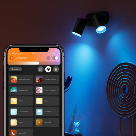 Philips HUE White and Color Ambiance Lampa Fugato 2x4,2W Bluetooth Zigbee