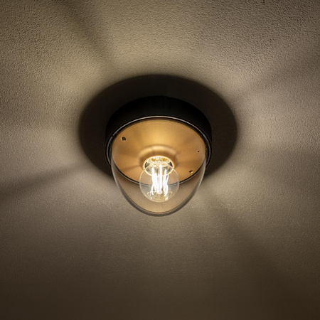 Plafon Oprawa Natynkowa Sufitowa Lampa Ogrodowa Kinkiet Elewacyjny E27 Złota Wodoodporna IP44 NOOK 7976 Nowodvorski