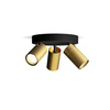 Lampa Sufitowa Reflektor 3x GU10 IP44 Miedziany-Czarny Kosipo Philips