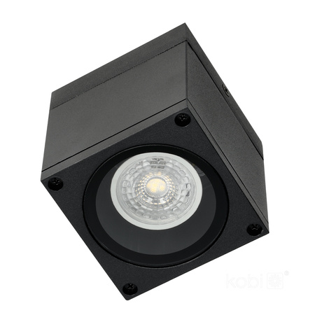 Lampa Ogrodowa Zewnętrzna Oprawa Punktowa GU10 Czarna IP54 Querk Kobi