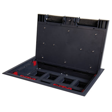 Puszka Podłogowa BIURO+ 23.1x32.1cm INOX KANLUX