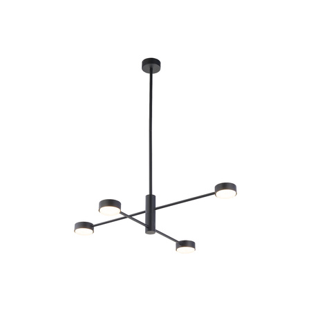Lampa Sufitowa Wisząca 4x GX53 Czarna Nowoczesna ORBIT 7945 Nowodvorski