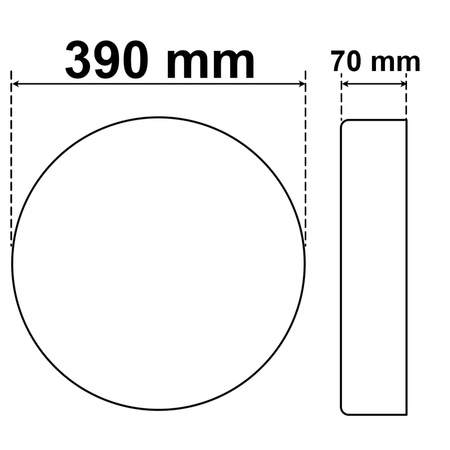 Plafon LED Lampa Sufitowa Natynkowa 24W CCT SPECTRUM SMART TUYA WiFi 39cm