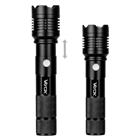 Latarka Taktyczna LED Lampka Ręczna Mocna XHP50 800lm ZOOM USB-C VA0116 Vayox