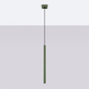 Lampa Wisząca Sufitowa Zwis Tuba Spot 1x G9 Oliwkowa Pastelo Ocean Green SL.1518 Sollux