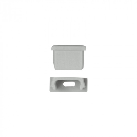 Profil Aluminiowy LED Natynkowy Anodowany 1m z Kloszem Mroźnym do Taśm LED + Zaślepki seria N Ecolight