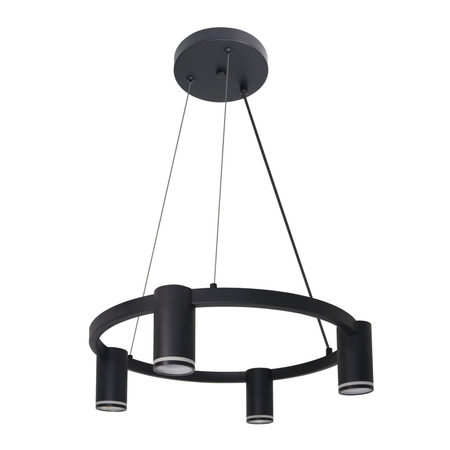 Lampa Sufitowa Wisząca Zwis 4x GU10 Czarna PARIS Sanico Goldlux