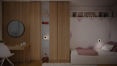 Zegar Stołowy LED Biurkowy Przenośny 3000K - 6500K CCT Biały Bateryjny Nightlux Ledvance