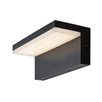 Lampa Ogrodowa Zewnętrzna Kinkiet Elewacyjny LED 10W 560lm 4000K IP54 Czarny Nowoczesny Zaragoza Rabalux