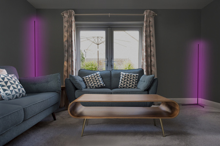 Inteligentna Lampa Stojąca LED 20W SMART+ WiFi RGB z Pilotem Ściemnialna 200cm Czarna FLOOR CORNER LEDVANCE