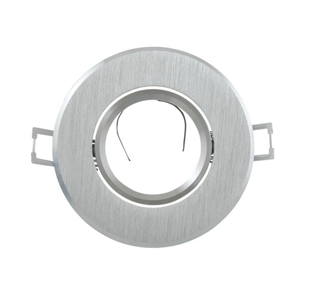 Oprawa Sufitowa Ruchoma Okrągła Podtynkowa WEST OPAL Srebrna GOLDLUX (Polux)