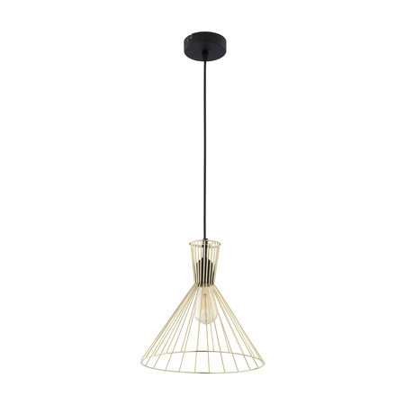 Lampa Sufitowa Wisząca SAHARA Zwis Czarno-Złota Nowoczesna E27 3350 TK Lighting