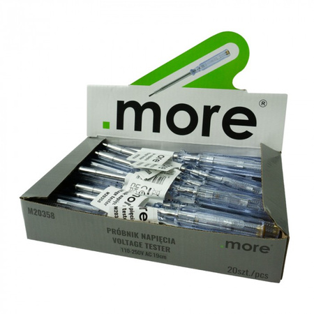 Próbnik Napięcia TESTER Miernik Prądu do Kabli i Gniazdek 19cm PN-02 .MORE