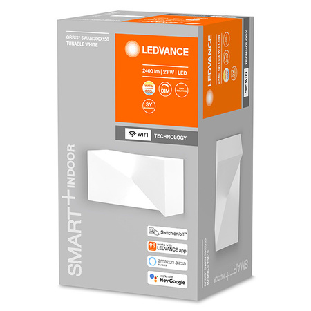Inteligentny Kinkiet Ścienny Lampa LED Góra Dół 23W 1700lm CCT Ściemnialna Biały SMART+ WiFi Orbis Ledvance