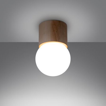 Lampa Sufitowa SPOT TUBA G9 Kulka Geometryczna Brązowa Nowoczesna Boomo Sollux