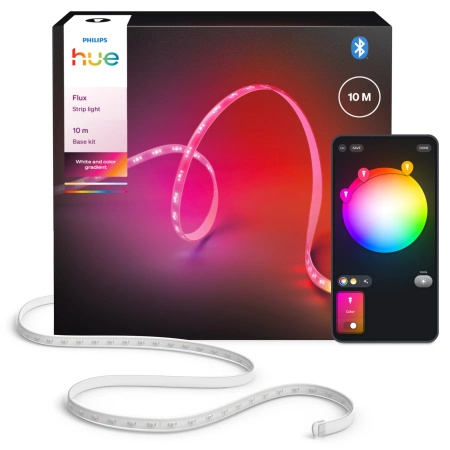 Taśma LED Pasek 10m 20W 2000lm IP20 White and Color Ambiance RGB + TW Biała Inteligentna SMART Zigbee Bluetooth Flux Strip Philips HUE