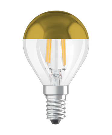 Żarówka LED P45 Kulka E14 4W = 34W 380lm 2700K Ciepła 300° Złota Retrofit Filament CLASSIC Osram