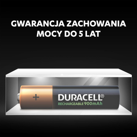Akumulatorki Baterie Duracell Rechargeable AAA 900MAH HR03 Blister 4szt