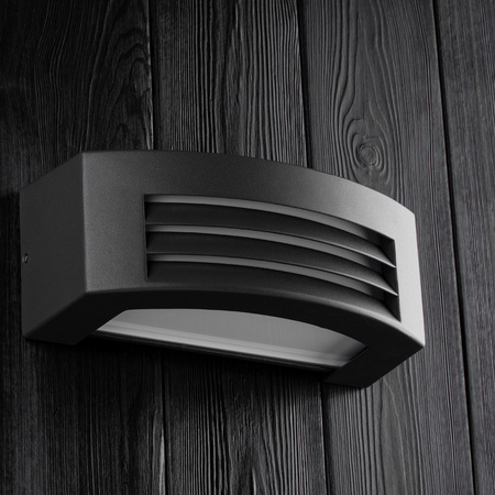 Kinkiet Ogrodowy Elewacyjny Lampa Zewnętrzna E27 Ciemnoszara IP54