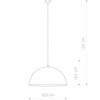 Lampa Sufitowa HEMISPHERE 4841 Nowodvorski Biała E27 Wisząca Stal ?34 cm Minimalistyczna