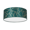 Plafon LED Lampa Sufitowa ZIGGY Zielona Złota Zielona 2xE27 Ø40cm Milagro