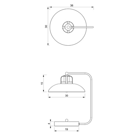 Lampka Biurkowa Stołowa LED FELIX Biała Złota 1xE27 Milagro