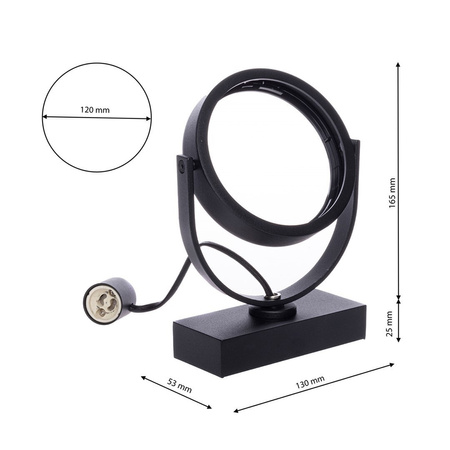 Oprawa Natynkowa Halogenowa Lugar Czarna 1xAR111 GU10 Spot Milagro