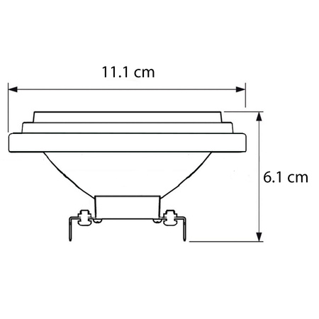 Żarówka LED G53 AR111 14.8W = 75W 950lm 4000K Neutralna Biała 45° CRI95 PHILIPS Ściemnialna