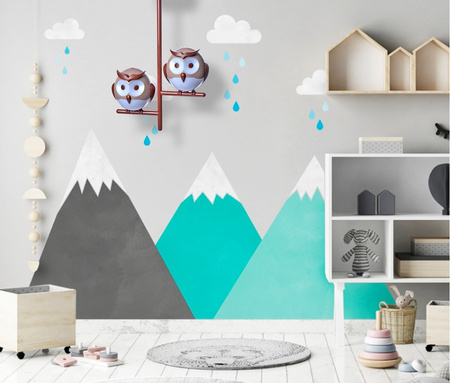 Lampa Sufitowa OWL 2XG9 LED Sowy Brązowa Milagro