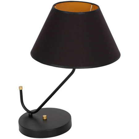 Lampa stołowa czarna MiLAGRO VICTORIA BLACK 1x E27