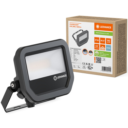 Naświetlacz LED Reflektor Zewnętrzny Lampa 10W 1200lm 6500K IP66 Czarny Floodlight Ledvance
