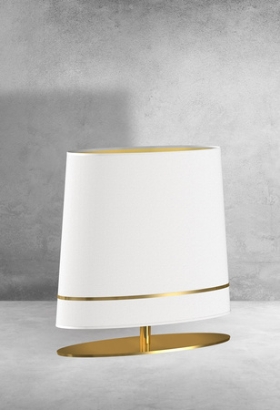 Lampa Stojąca Podłogowa BOOTES 1xE27 Biało-Złota Milagro