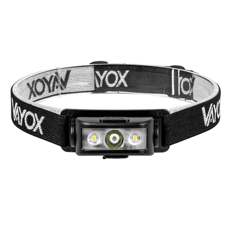 Latarka Czołowa Akumulatorowa 100lm 100LM LED + 2XLED 5 Trybów Pracy VAYOX
