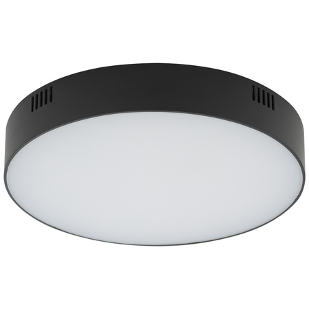 Plafon Lampa Sufitowa Oprawa Natynkowa LED 35W 2700lm 3000K Ciepła Czarna LID ROUND 10408 Nowodvorski