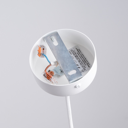 Lampa Sufitowa Wisząca Zwis E27 Nieregularna Biała Nowoczesna Nicus Sollux