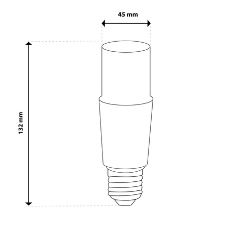 6x Żarówka LED E27 Tubularna T45 13W = 100W 1521lm 3000K Ciepła 200° LUMILED