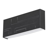 Lampa Ogrodowa Zewnętrzna Kinkiet Elewacyjny 12W 780lm 4000K IP65 Czarny Minimalistyczny Maribor Rabalux