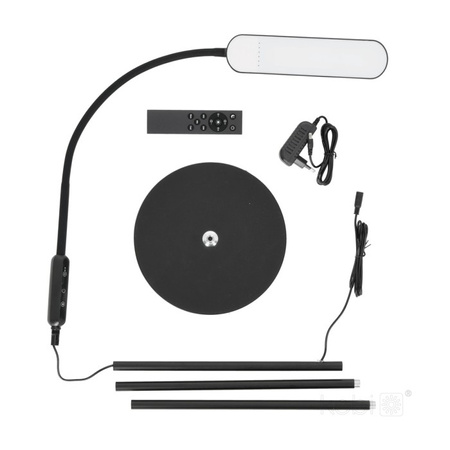 Lampa Stojąca Podłogowa LED 10W 400lm CCT 180° Czarna Telio Kobi