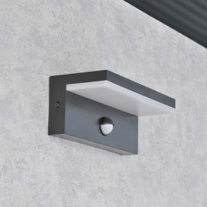 Kinkiet Zewnętrzny Oprawa Elewacyjna Lampa LED 4000K Prostokąt Czarna