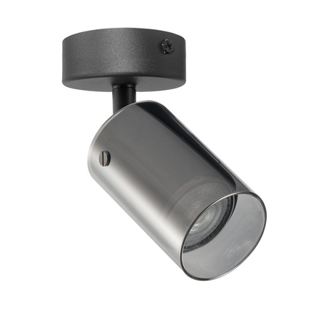 Oprawa Ścienno-Sufitowa Reflektor Punktowy GU10 Czarna SMOKY Sanico Goldlux