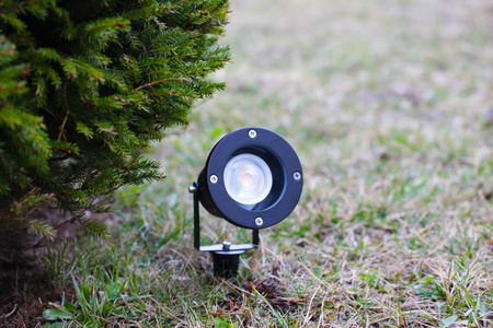 Lampa Ogrodowa LED Wbijana GU10 IP65 Wodoszczelna Czarna z Przewodem 1m