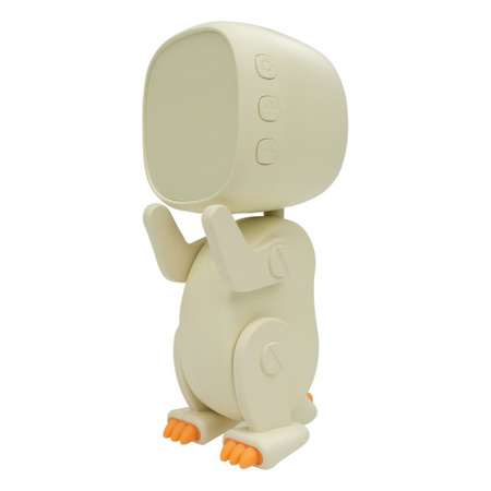 Zegar Elektroniczny dla Dzieci BUDZIK Biały Akumulatorowy 1200mAh ROBO MARY'S