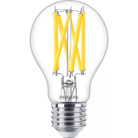 Żarówka LED E27 A60 10.5W = 100W 1521lm 2200-2700K Ciepła CRI90 FILAMENT Ściemnialna WarmGlow Philips