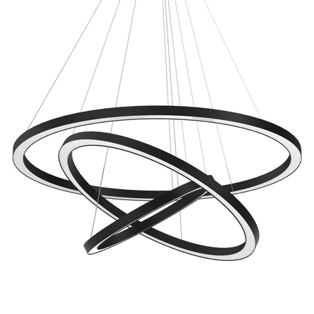 Lampa Wisząca Sufitowa GALAXIA Czarna 85W LED Milagro