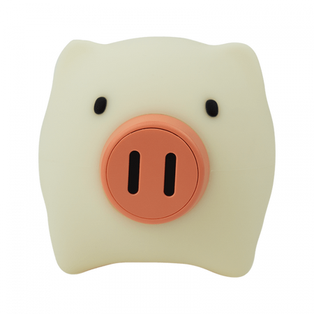 Lampka Nocna Dziecięca LED 2.4W 1800-6500K Zmienna CCT USB Akumulatorowa 900mAh Biała ŚWINKA MARY'S