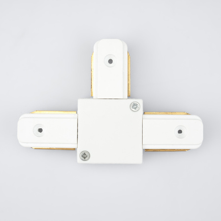 Łącznik Potrójny TRÓJNIK Biały do Listew Szynowych Jednofazowych Szynoprzewodów LUMILED