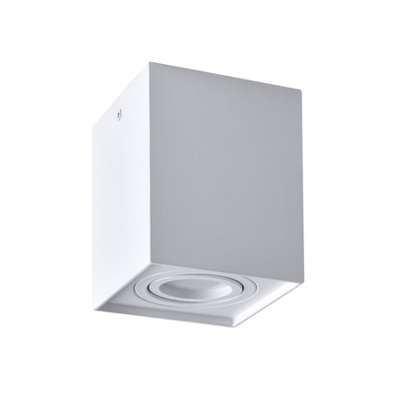 Oprawa sufitowa natynkowa Hadar Q1 1xGU10 ruchoma kwadrat biała